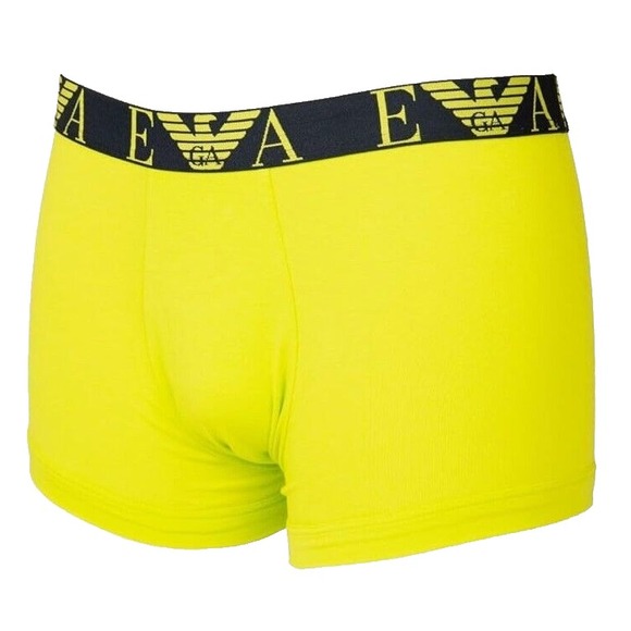 Emporio Armani Mens Small Trunk Boxer Brief Stretch Cotton Logo Band 3 Pack New - Picture 4 of 8